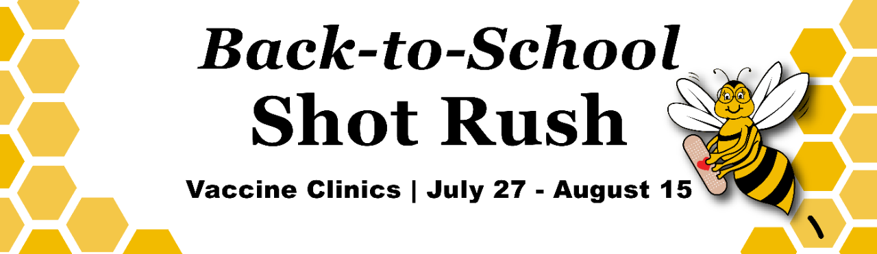 shot rush with immunization bee