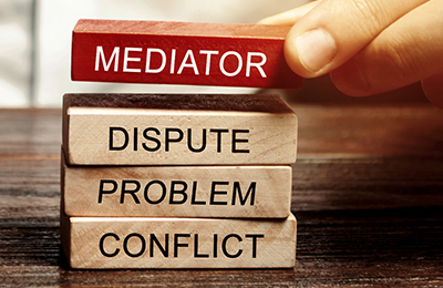Mediator, dispute, problem and conflict