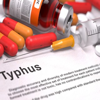 Diagnosis - Typhus. Medical Concept.
