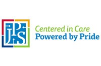 JPS logo, JPS Centered in Care Powered by Pride